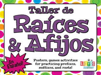Preview of ROOTS & AFFIXES Workstation - in SPANISH!
