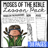 MOSES Bible Story Study | Sunday School Lesson Poster | Ch