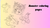 MOSTER COLORING PAGES