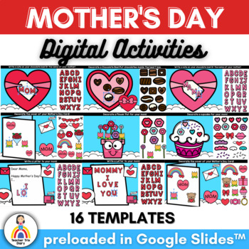 Preview of MOTHER'S DAY Build & Decorate | Digital Activity Morning Work | Google Slides