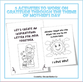 MOTHER´S DAY CARD COLORING-GRATITUDE MOM LOVES