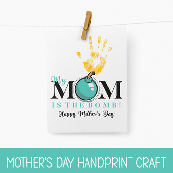Preview of MOTHERS DAY DIY GIFT IDEAS, ELEMENTARY CLASSROOM CRAFT, PRINTABLE CARD FOR MOM