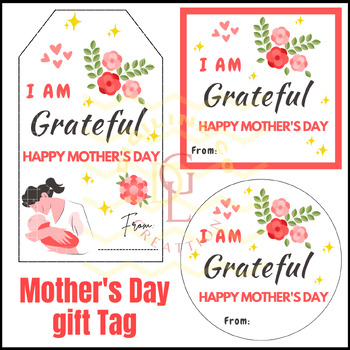 Preview of MOTHERS DAY GIFT tags cookies tags label for classroom craft writing activities