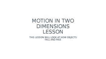 Preview of MOTION I 2 DIMENSIONS
