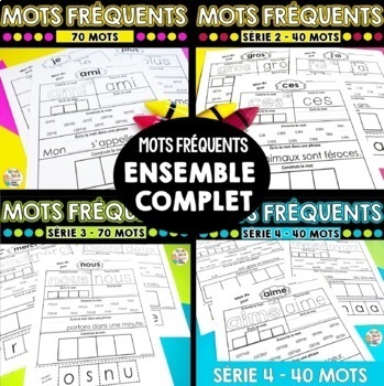 Preview of French Sight Words - MOTS FRÉQUENTS - Mots usuels - French High Frequency Words