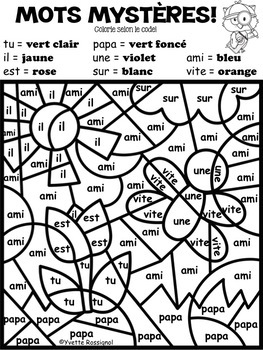 coloriage de mots usuels pour le printemps french spring color by code bus berelin