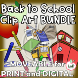 MOVEABLE Back to School Clip Art Bundle for Digital, Print