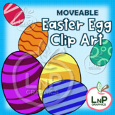 MOVEABLE Easter Egg Clip Art for Digital & Print Products 