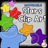MOVEABLE Stars Clip Art for Digital & Print Products and T