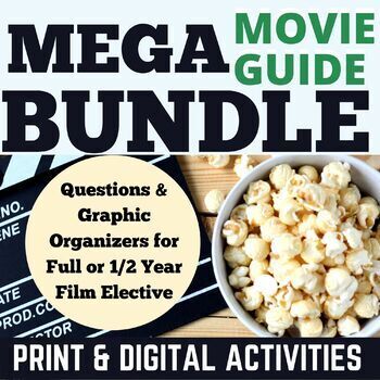 Preview of MOVIE GUIDE BUNDLE | All Movie Guides In Store | Year Long Film Study Resources