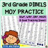MOY MCLASS DIBELS 8 Practice 3rd Grade | NWF, WRF, ORF, MA