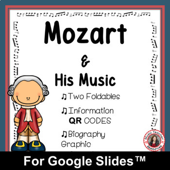 Preview of MOZART Biography Research Activities for use with Google Classroom™