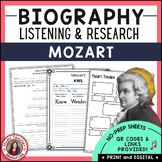 MOZART Research and Listening Activities for Middle School