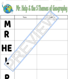 MR. HELP 5 THEMES OF GEOGRAPHY ORGANIZER