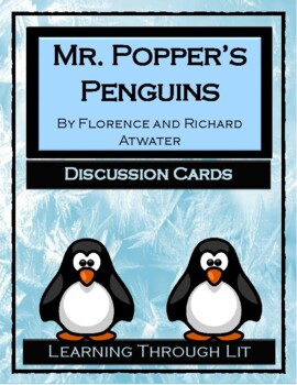 Preview of MR. POPPER'S PENGUINS Atwater - Discussion Cards (Answer Key Included)