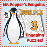 MR. POPPER'S PENGUINS BUNDLE - Crossword, Word Search & Sc