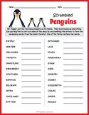 MR. POPPERS PENGUINS Word Scramble Puzzle Worksheet Activity