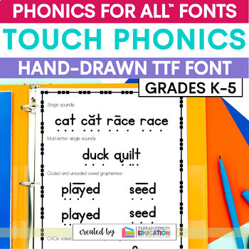 Preview of Phonics Font for Teachers - Science of Reading Aligned