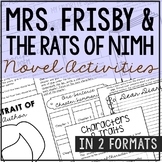 MRS. FRISBY AND THE RATS OF NIMH Novel Study Unit | Book R
