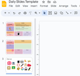 MS Daily Slides Template - Date, Bellwork, Learning Target