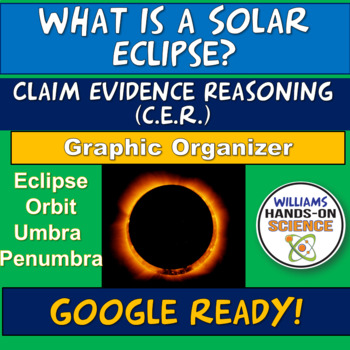 Preview of MS-ESS1-2 HS-ESS1-4 Solar System Eclipse Claim Evidence Reasoning Digital 