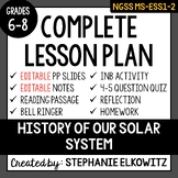 MS-ESS1-2 History of our Solar System Lesson | Printable &