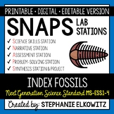 MS-ESS1-4 Index Fossils Lab Stations Activity - Printable 