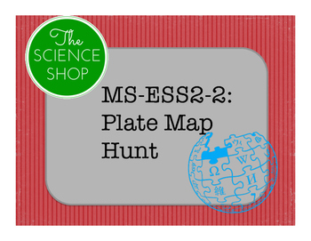 Preview of MS-ESS2-2 Tectonic Plate Map Hunt (online ready)