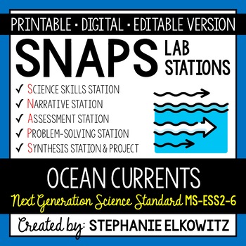 Preview of MS-ESS2-6 Ocean Currents & Climate Lab Activity | Printable, Digital & Editable