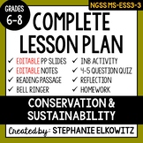 MS-ESS3-3 Conservation and Sustainability Lesson | Printab