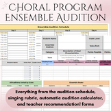 MS/HS Choral Ensemble Audition Rubric and Automated Scorin