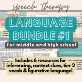 MS/HS Speech Therapy Language #1 (Inference, Context Clues