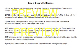 Preview of MS-L1-2 Lisa's Organelle Disease Stimulus and Questions