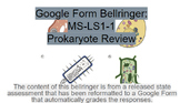 MS-LS1-1 Prokaryote Cell Review Google From Bellringer