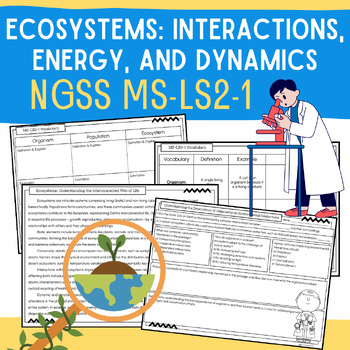 Preview of MS-LS2-1 Ecosystems: Interactions, Energy, and Dynamics Lessons & Activity Pack