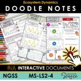 MS LS2-4  Ecosystem Dynamics Vocabulary Doodle  + Interact