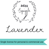 MS Lavender - Font