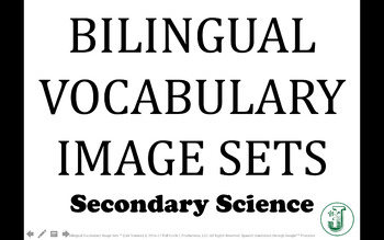 Preview of Bilingual Vocabulary Image Set (Spanish): MS Life Science