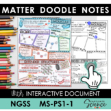 MS-PS1-1 Atoms and Molecules Doodle Notes plus INTERACTIVE!