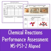 MS-PS1-2 Chemical Reactions Assessment, NGSS Aligned
