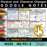 MS-PS1-2 Physical and Chemical Changes Doodle Notes plus I