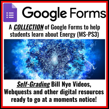 Preview of MS-PS3 (Energy) Google Forms Collection (Great sub plans!)