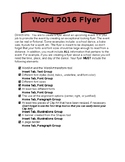 MS Word 2016 Flyer