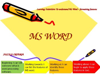 Preview of MS Word - Lesson1