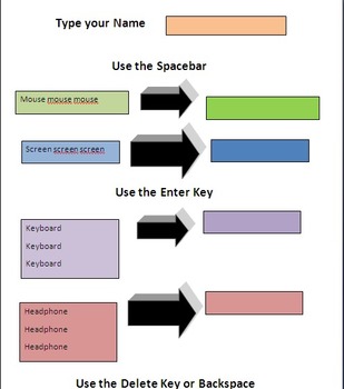 Preview of Word typing practice beginners