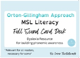 MSL Full Sound Deck for Phonological Awareness, Dyslexia, 