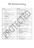 MSL Structured Spelling Scope and Sequence