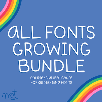 Preview of MTF ALL Fonts Growing Bundle - Commercial Use