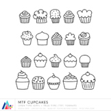 MTF Cupcakes Doodles :: Commercial Use :: Miss Tiina Fonts