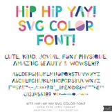 MTF Hip Hip Yay SVG Color Font Open Type - Miss Tiina Fonts